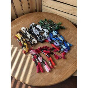 Anchor Embroidery Floss Mixed Lot of 57 Different Colors Full Skeins Susan Bates